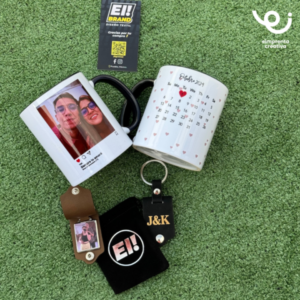 KIT LLAVERO CUERO PAREJA
