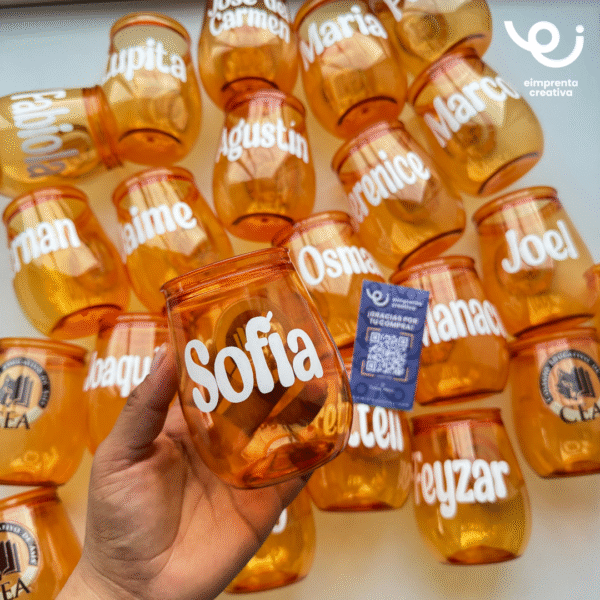 VASOS MINI PERSONALIZADOS