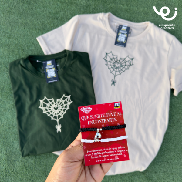 KIT PLAYERAS PAREJA PULSERAS
