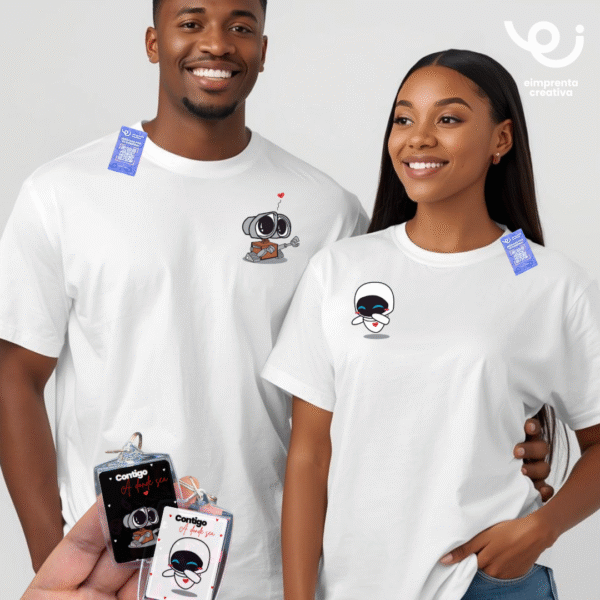 DÚO PLAYERAS + LLAVEROS, PERSONAJES