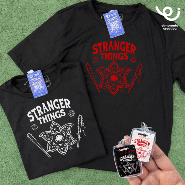 DÚO PLAYERAS + LLAVEROS, PERSONAJES