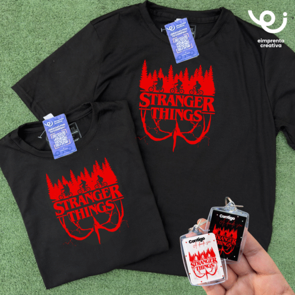 DÚO PLAYERAS + LLAVEROS, PERSONAJES