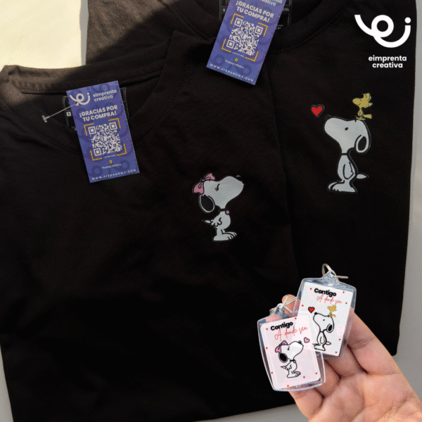 DÚO PLAYERAS + LLAVEROS, PERSONAJES