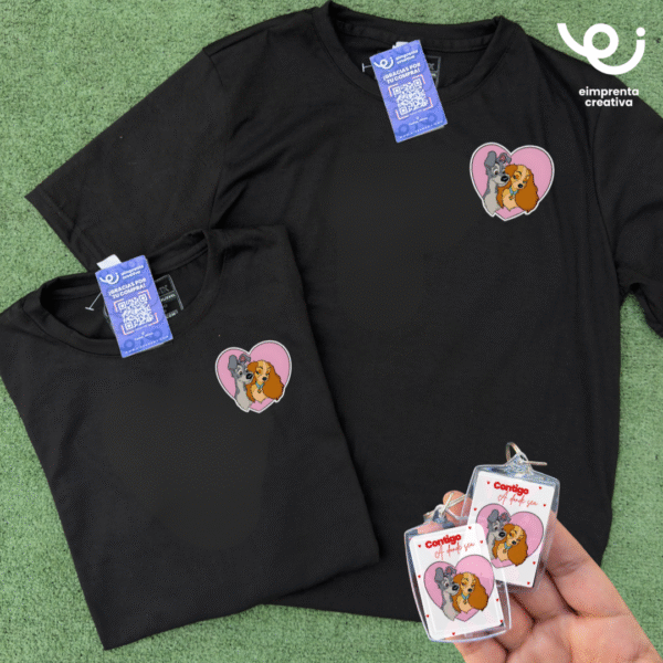 DÚO PLAYERAS + LLAVEROS, PERSONAJES