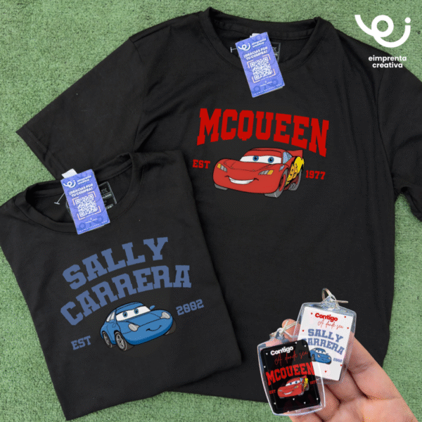 DÚO PLAYERAS + LLAVEROS, PERSONAJES