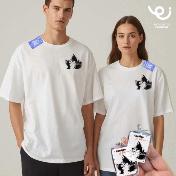 DÚO PLAYERAS + LLAVEROS, PERSONAJES