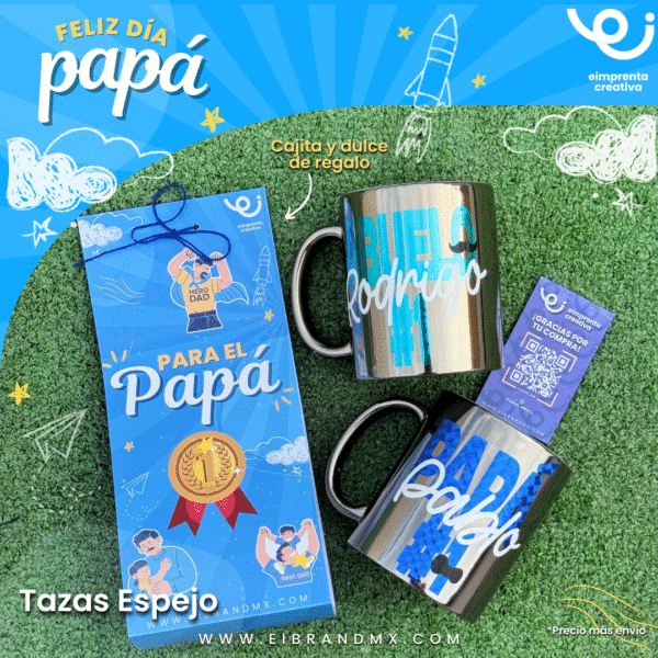 TAZAS ESPEJO PARA PAPÁ