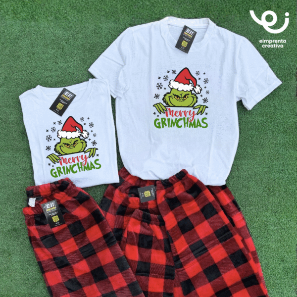 101 CONJUNTO DE PIJAMAS NAVIDEÑAS GRINCH