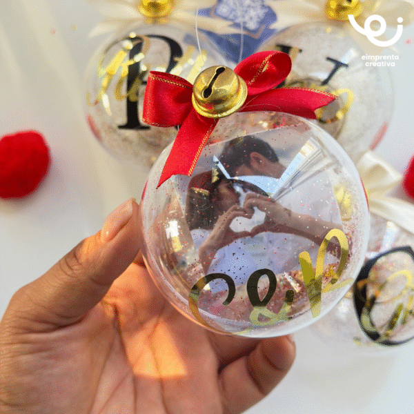 48 ESFERAS TRANSPARENTES CON FOTO