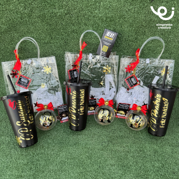 KIT NAVIDEÑO VASO POPOTE