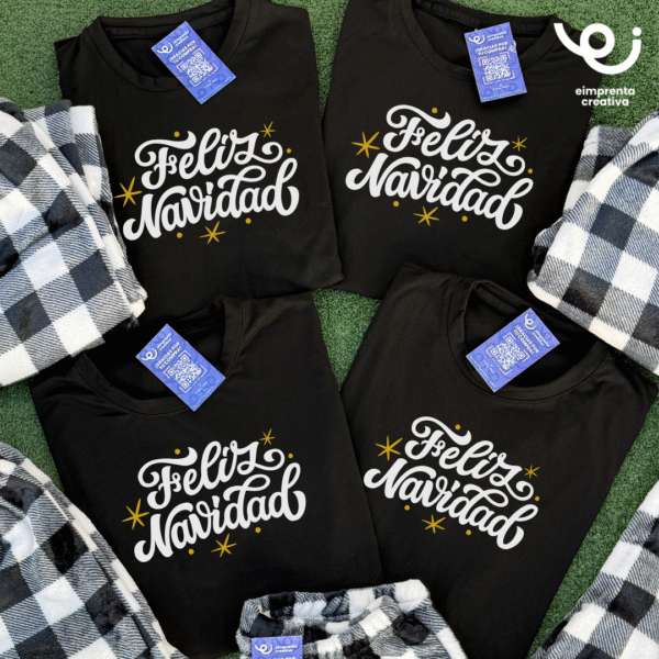 84 CONJUNTO DE PIJAMAS INDIVIDUAL O FAMILIAR NAVIDEÑA