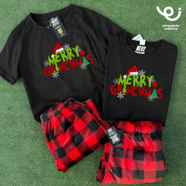 99 CONJUNTO DE PIJAMAS NAVIDEÑAS GRINCH